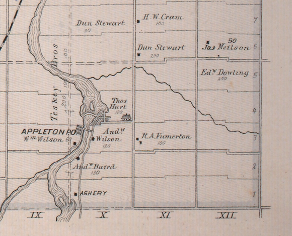 Ramsay Township Appleton - 1880 Map